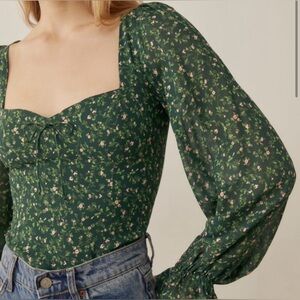 Reformation Chase Top in Coriander size 6